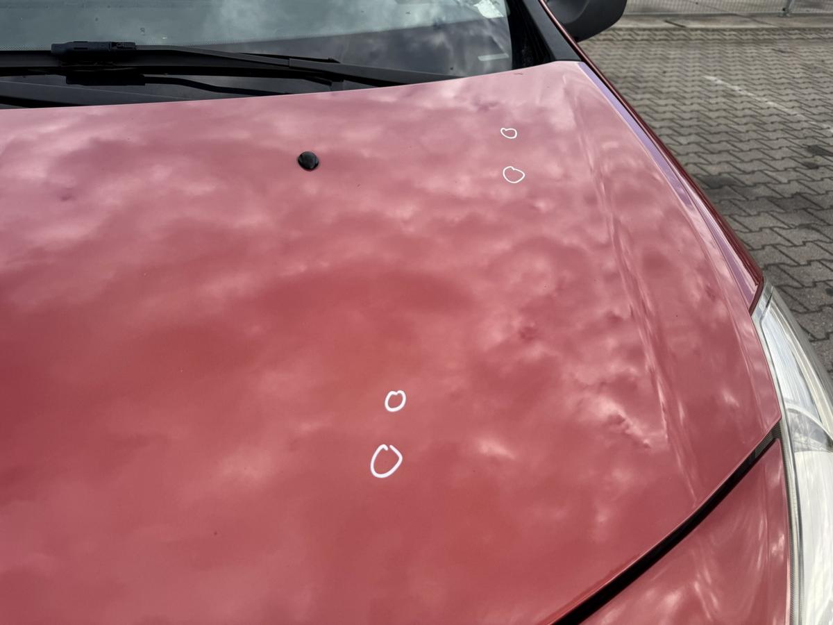 Renault Clio 3 original Motorhaube TEB76 red of fire Bj.2005